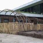 groentenhof moestuin wilgen vlechtwerk pergola